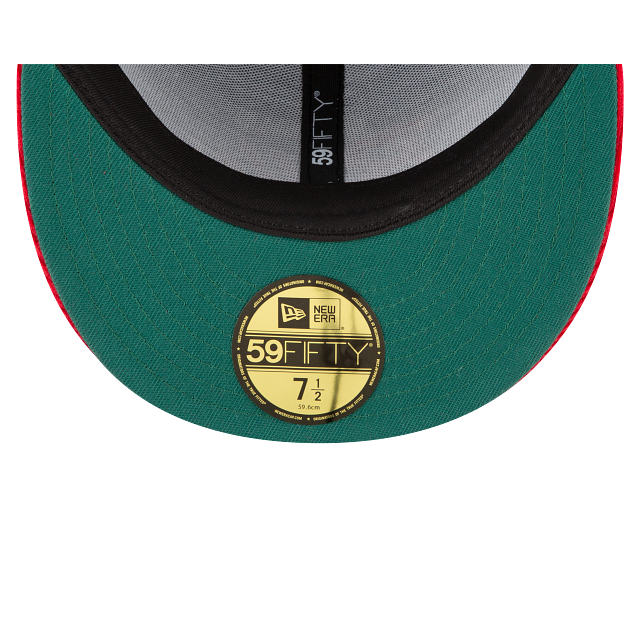 BUFFALO BILLS 59FIFTY NEW ERA CORDUROY 2TONE SCRIPT BLUE/RED FITTED HAT