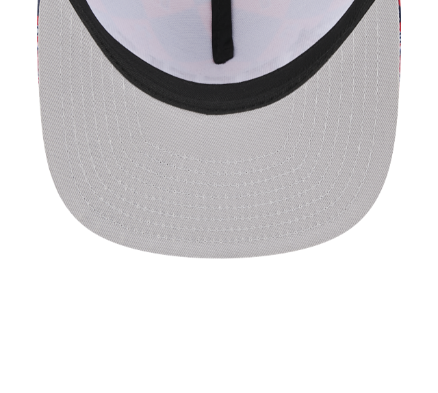 ANAHEIM ANGELS NEW ERA 9FIFTY BLUE/RED CHECKERED TRUCKER SNAPBACK HAT