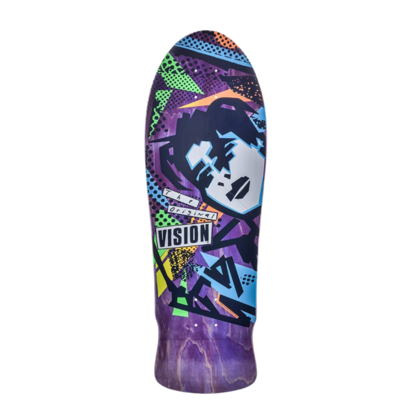 VISION ORIGINAL MARK GONZALES FACES PURPLE STAIN MODERN CONCAVE DECK - 10.0"