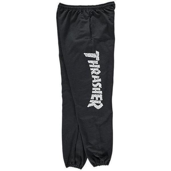 TRASHER SKULL SWEATPANTS - BLACK