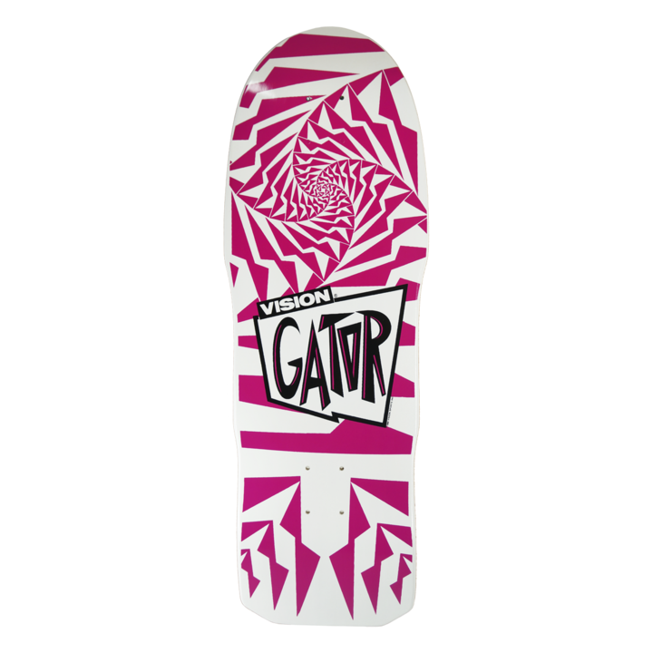 VISION GATOR II PINK AND WHITE DECK - 10.25" x 29.75"