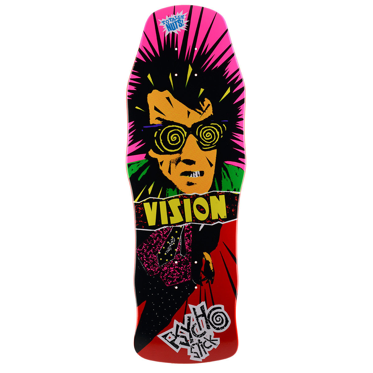 VISION PSYCHO STICK ORIGINAL RED DIP DECK - 10”x30”