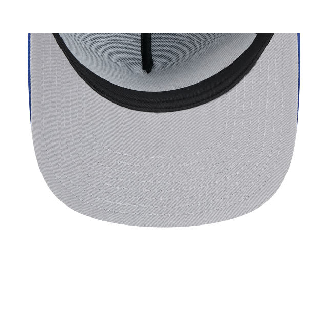 NEW YORK RANGERS NEW ERA NHL SCRIPT 9FIFTY A-FRAME BLUE SNAPBACK HAT