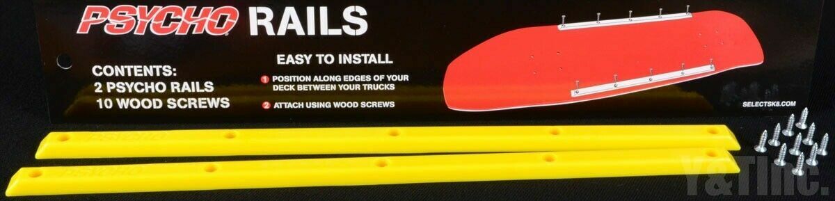 PSYCHO SKATEBOARD RAILS YELLOW