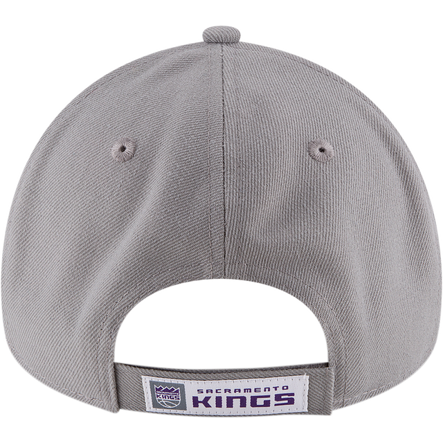 SACRAMENTO KINGS NEW ERA 9FORTY GRAY ADJUSTABLE VELCRO HAT
