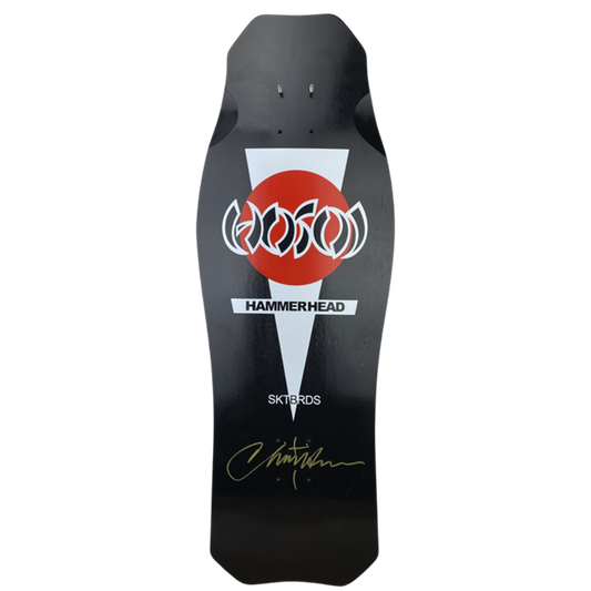 HOSOI OG HAMMERHEAD BLACK ( SIGNED BY HOSOI ) DECK – 10.5" x 31"