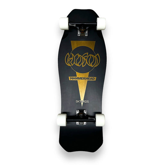 HOSOI OG HAMMERHEAD MATTE BLACK WITH GOLD CUSTOM COMPLETE - 10.5" x 31"