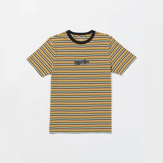 BRIGHT N EARLY CREW SHORT SLEEVE T-SHIRT - MUSTARD