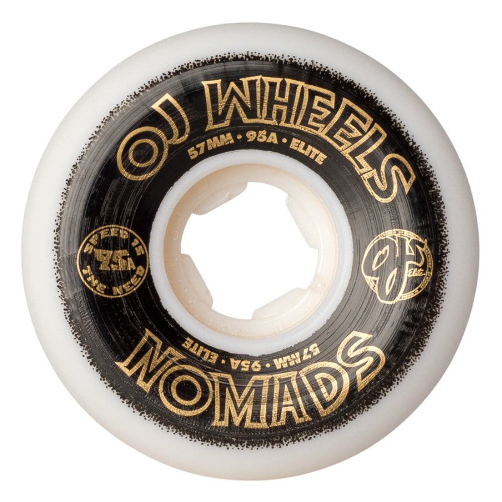 OJ 57MM ELITE WHITE NOMADS 95A WHEELS 4PK