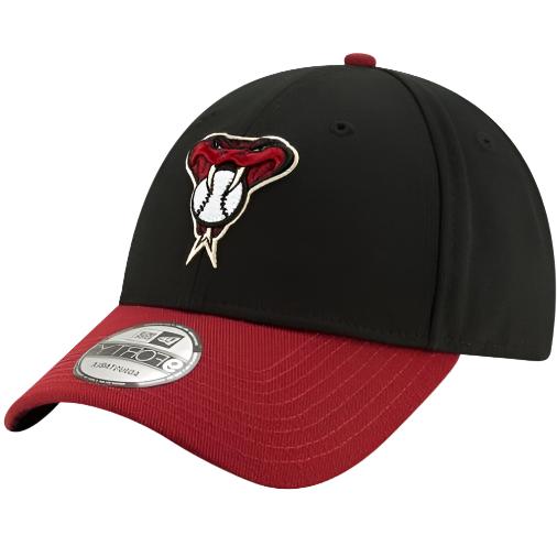 ARIZONA DIAMONDBACKS 9FORTY NEW ERA RED AND BLACK ADJUSTABLE HAT OSFM