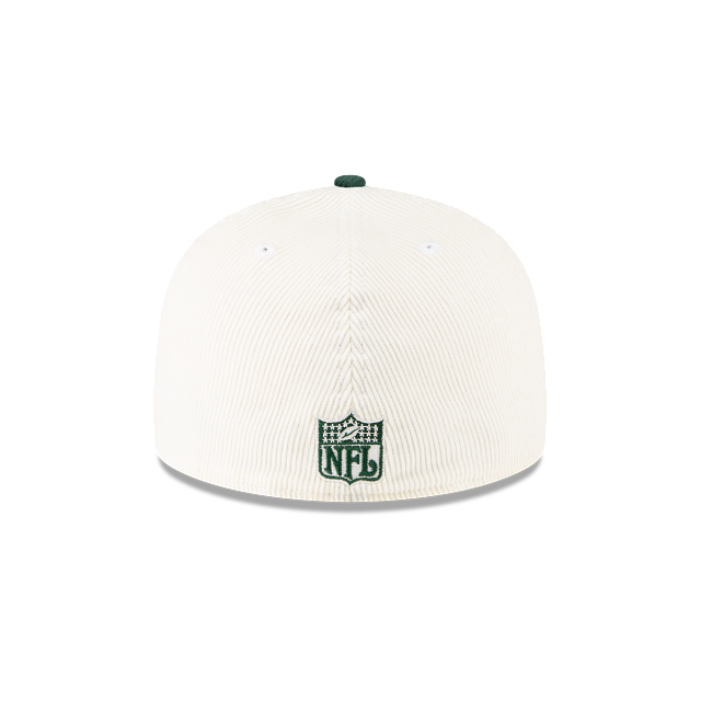 GREEN BAY PACKERS 59FIFTY NEW ERA CORDUROY 2TONE SCRIPT WHITE/GREEN FITTED HAT