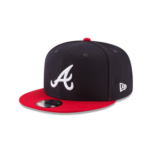 ATLANTA  BRAVES 9FIFTY NEW ERA 2TONE RED AND NAVY SNAPBACK HAT