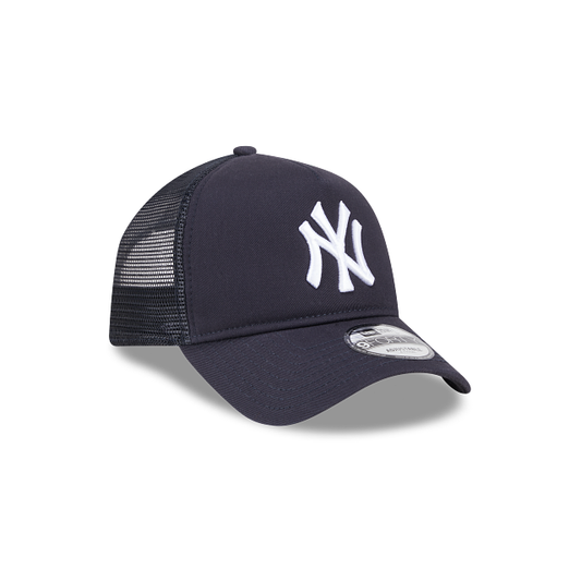 NEW YORK YANKEES 9FORTY A-FRAME NEW ERA DARK NAVY TRUCKER SNAPBACK HAT