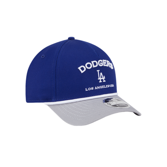 LOS ANGELES DODGERS 9FORTY A-FRAME NEW ERA ROPE 2TONE SNAPBACK HAT