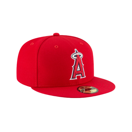 ANAHEIM ANGELS NEW ERA 59FIFTY RED FITTED HAT