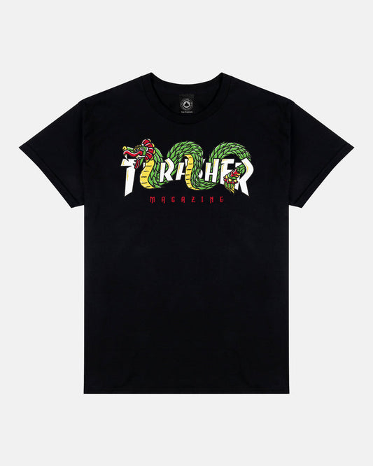 Thrasher Aztec God Logo T-Shirt Black