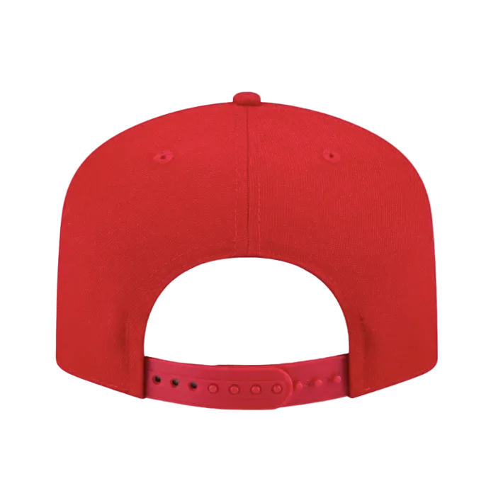 OHIO STATE BUCKEYES 9FIFTY A-FRAME NEW ERA NHL RED SCRIPT SNAPBACK HAT