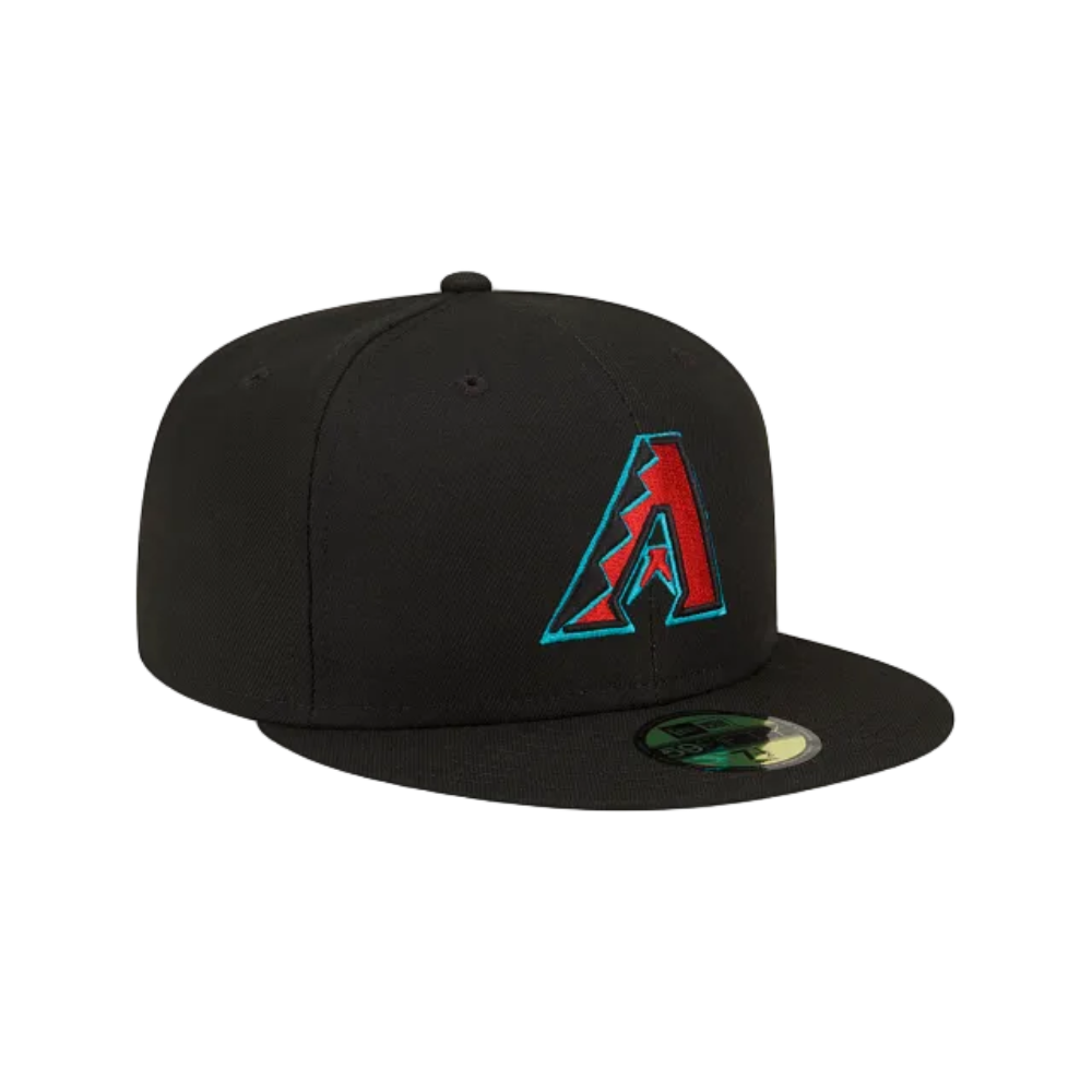 ARIZONA DIAMONDBACKS NEW ERA 59FIFTY BLACK/TEAL FITTED HAT