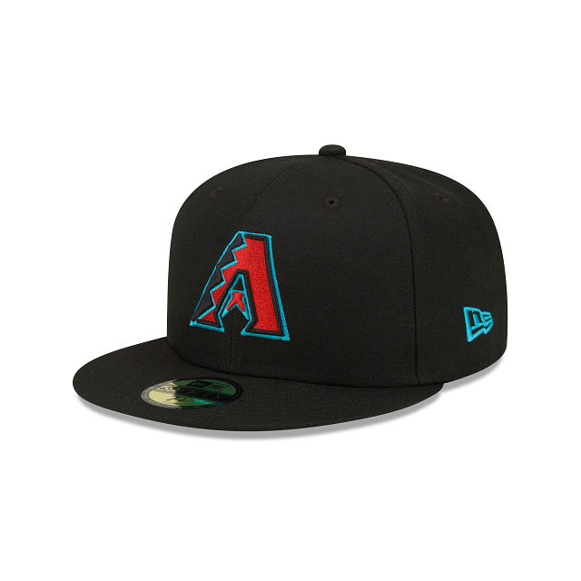 ARIZONA DIAMONDBACKS NEW ERA 59FIFTY BLACK/TEAL FITTED HAT