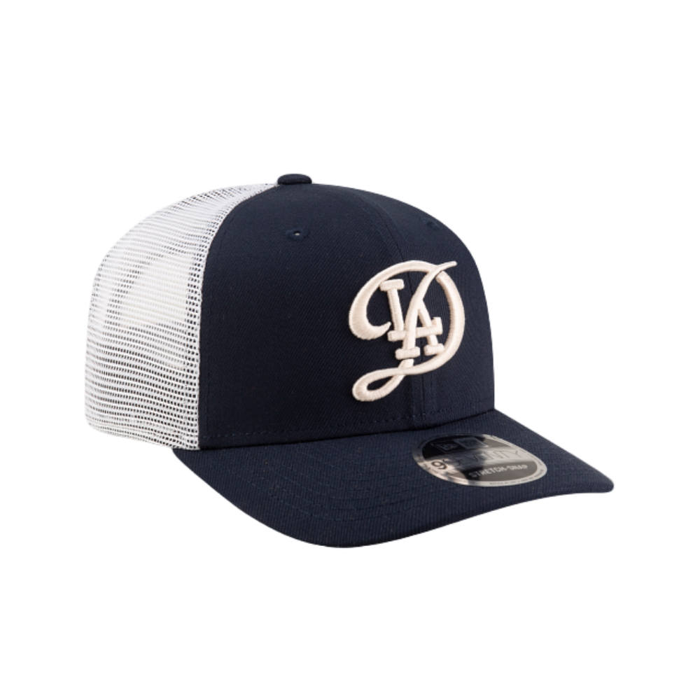 LOS ANGELES DODGERS 9SEVENTY NAVY TRUCKER SNAPBACK HAT