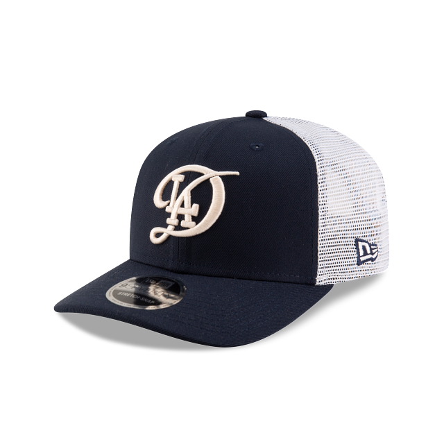 LOS ANGELES DODGERS 9SEVENTY NAVY TRUCKER SNAPBACK HAT