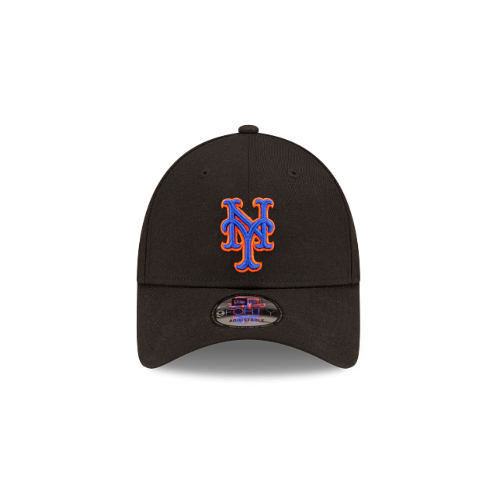 NEW YORK METS NEW ERA 9FORTY ADJUSTABLE BLACK HAT