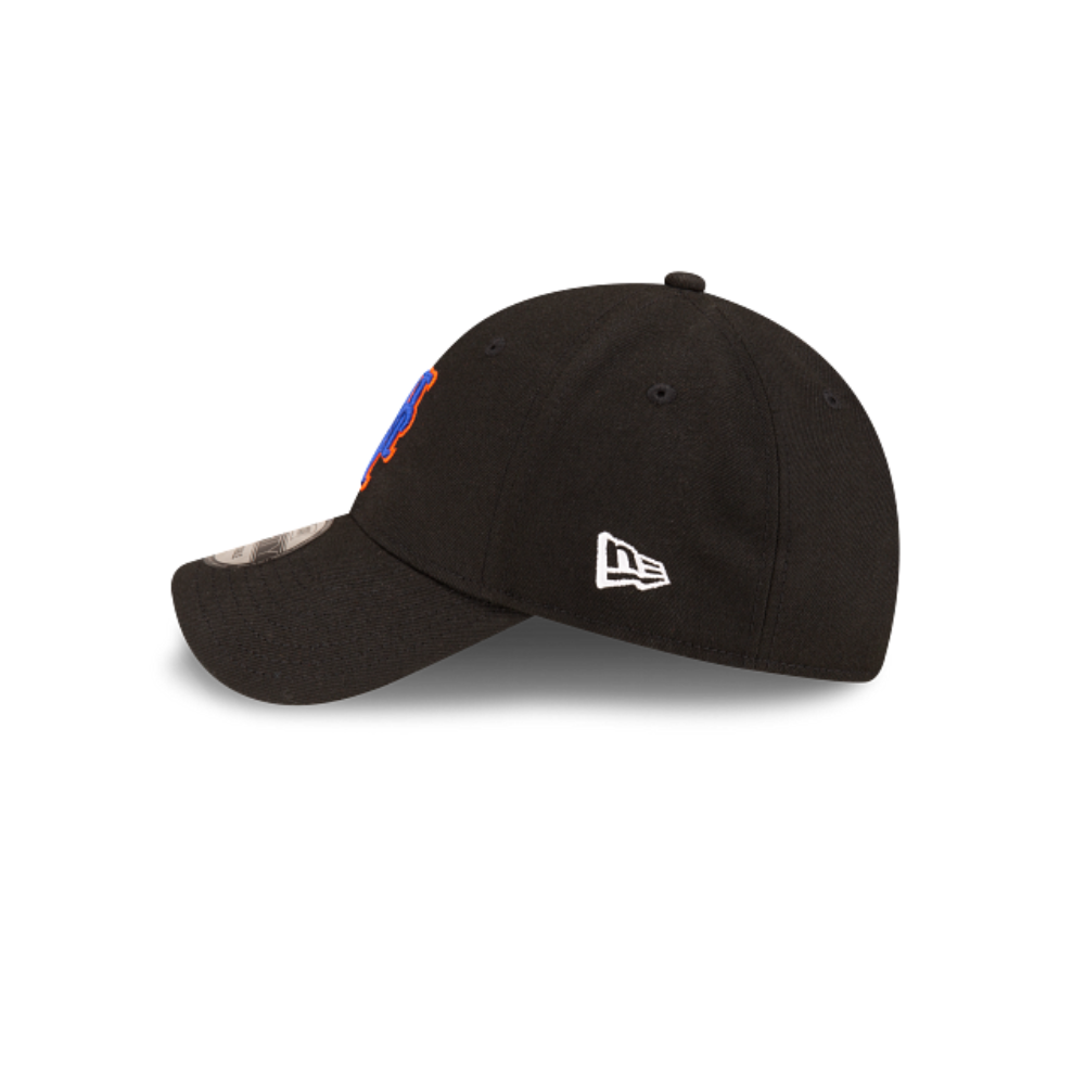 NEW YORK METS NEW ERA 9FORTY ADJUSTABLE BLACK HAT