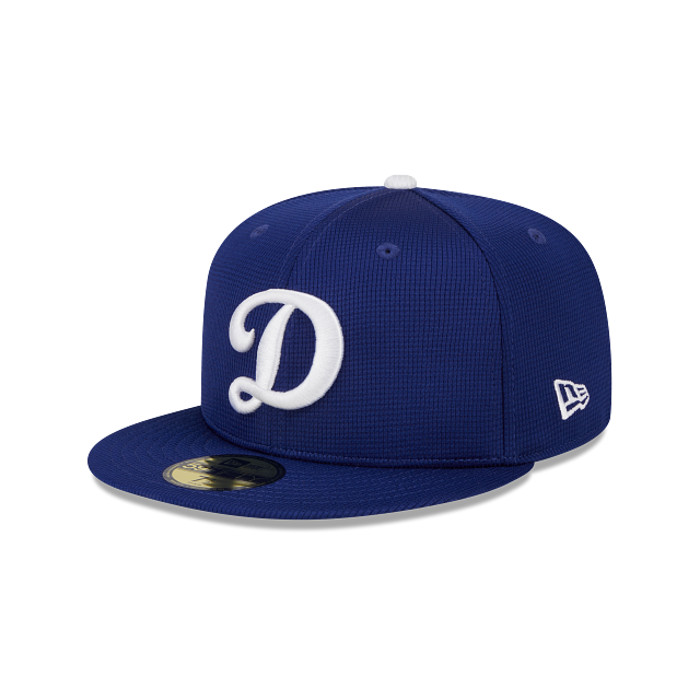 LOS ANGELES DODGERS 59FIFTY NEW ERA BLUE WHITE "D" LOGO FITTED HAT
