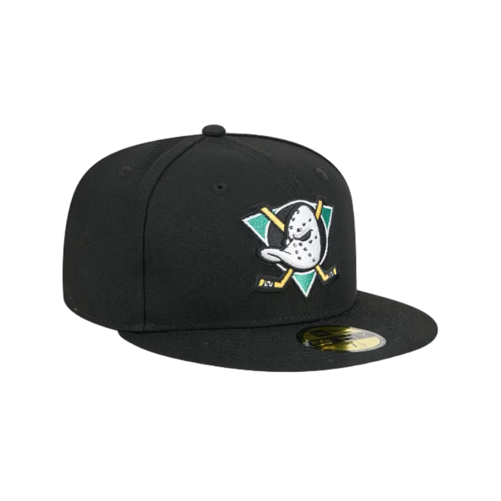 ANAHEIM DUCKS NEW ERA NHL 59FIFTY BLACK FITTED HAT
