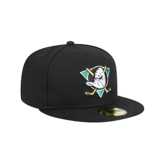 ANAHEIM DUCKS NEW ERA NHL 59FIFTY BLACK FITTED HAT
