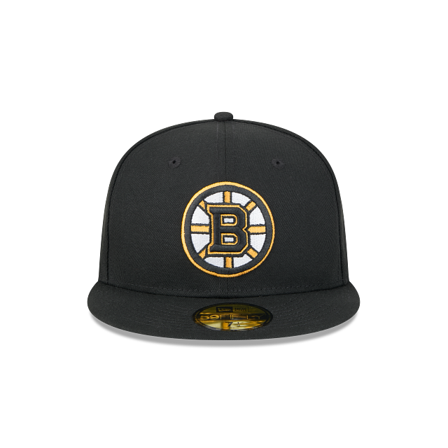 BOSTON BRUINS NEW ERA NHL 59FIFTY BLACK FITTED HAT