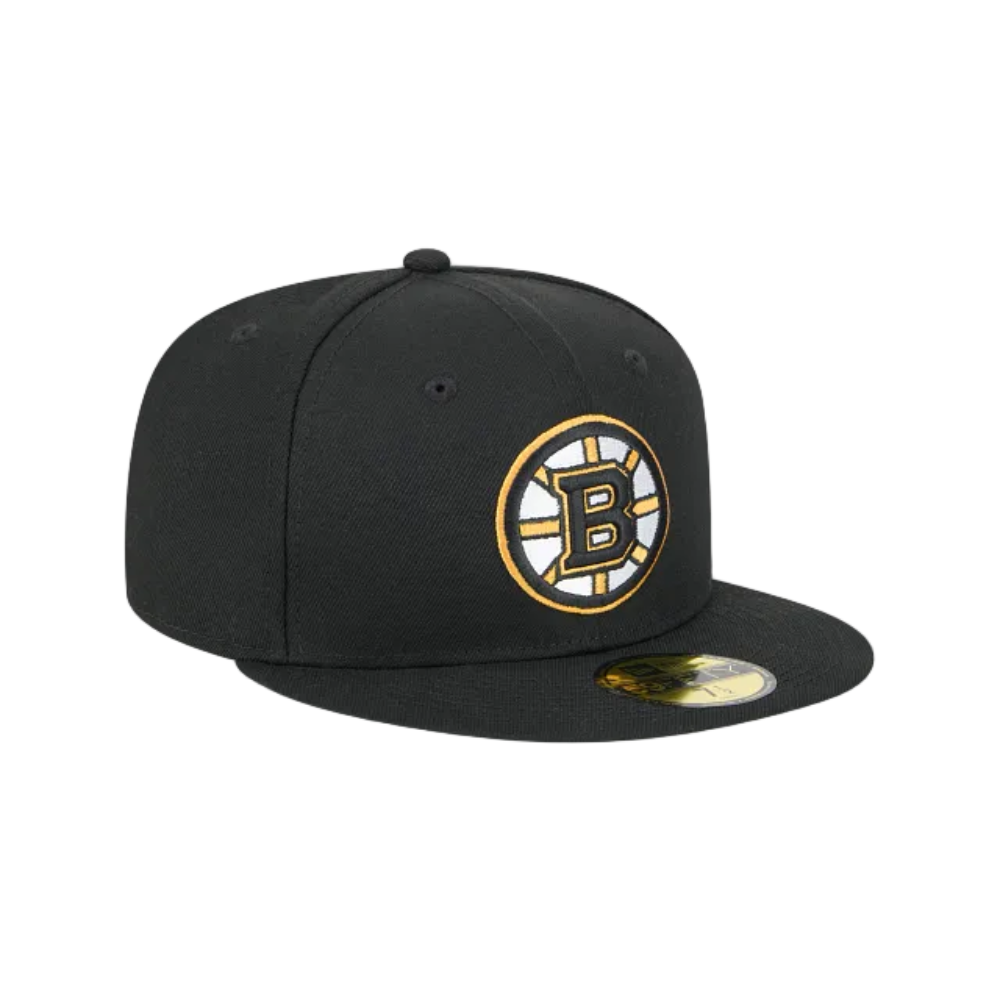 BOSTON BRUINS NEW ERA NHL 59FIFTY BLACK FITTED HAT