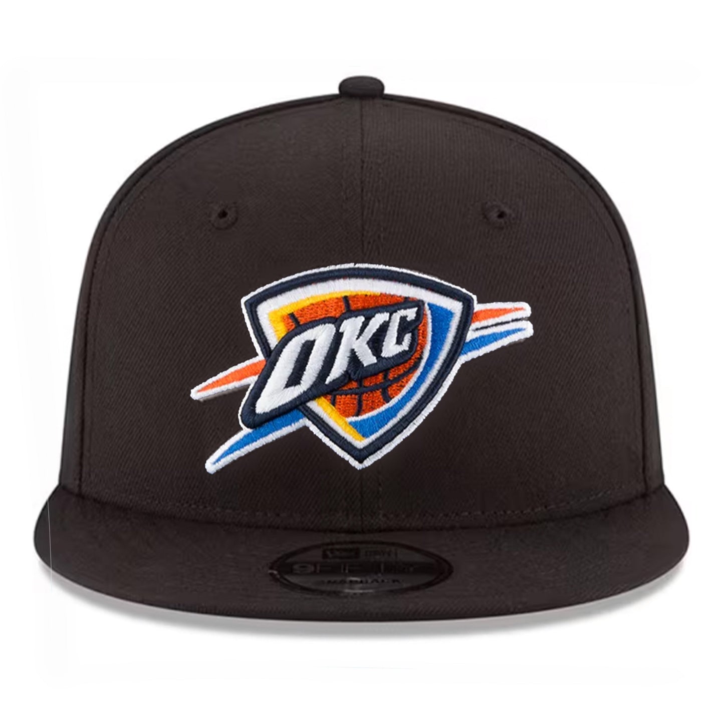 OKLAHOMA CITY THUNDER 9FIFTY NEW ERA BLACK SNAPBACK HAT