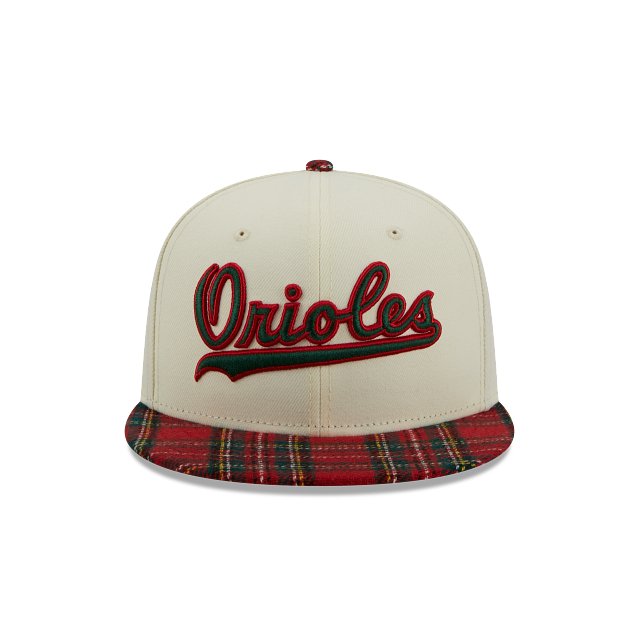 BALTIMORE ORIOLES 9FIFTY NEW ERA PLAID VISOR SNAPBACK HAT