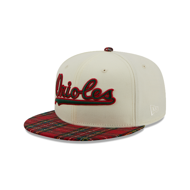 BALTIMORE ORIOLES 9FIFTY NEW ERA PLAID VISOR SNAPBACK HAT