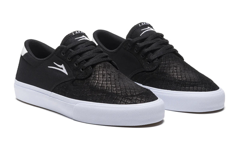LAKAI RILEY 3 BLACK / SNAKE SUEDE SHOE
