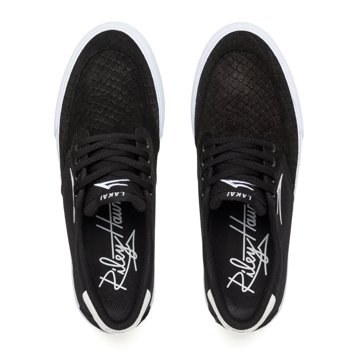 LAKAI RILEY 3 BLACK / SNAKE SUEDE SHOE