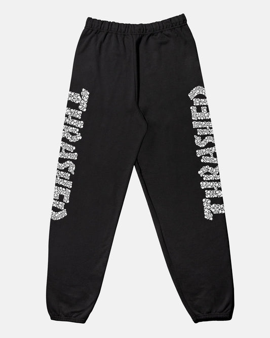 TRASHER SKULL SWEATPANTS - BLACK