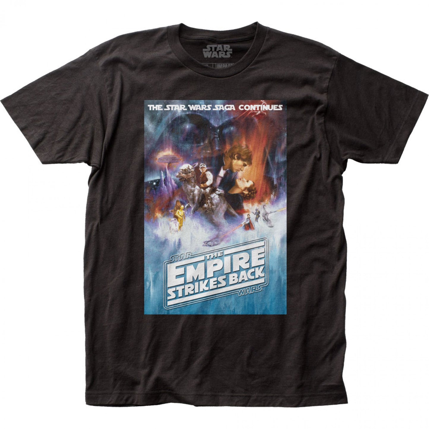 STAR WARS THE EMPIRE STRIKES BACK POSTER T-SHIRT - BLACK