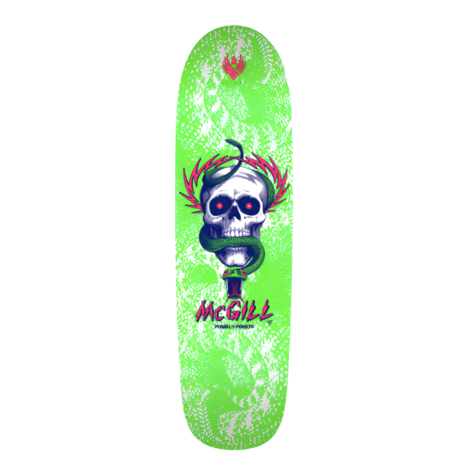 POWELL PERALTA MIKE MCGILL SKULL & SNAKE GREEN/WHITE FLIGHT DECK - 8.97"