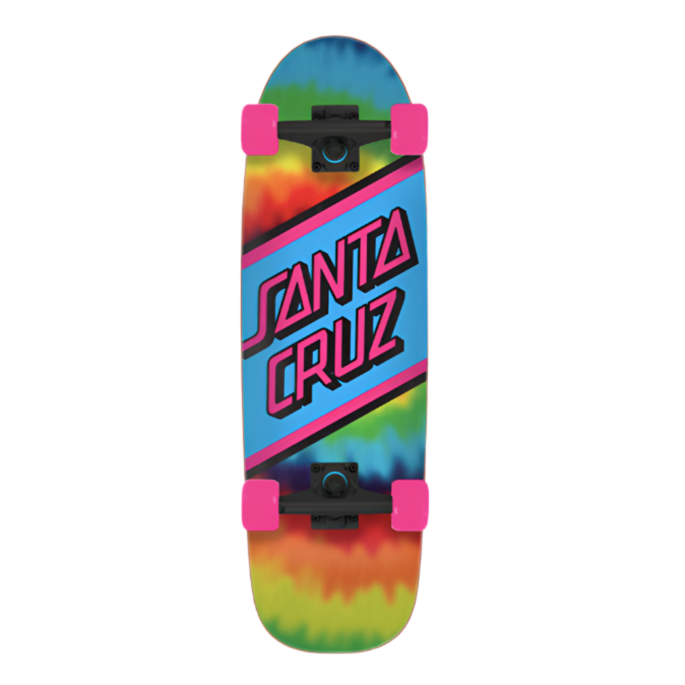 SANTA CRUZ RAINBOW TIE DYE STREET CRUISER MULTICOLOR COMPLETE - 8.79" x 29.05"