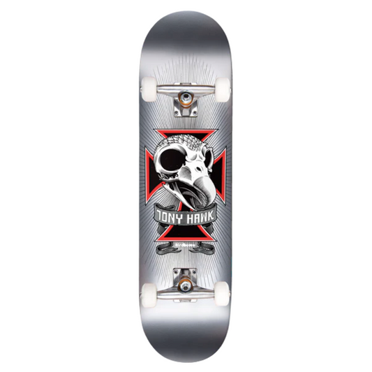 BIRDHOUSE TONY HAWK SKULL 2 CHROME PREMIUM COMPLETE SKATEBOARD - 7.75"
