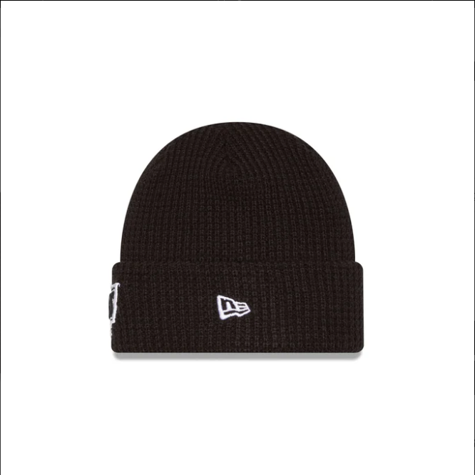 NEW ERA LOS ANGELES KINGS WAFFLE KNIT BLACK BEANIE