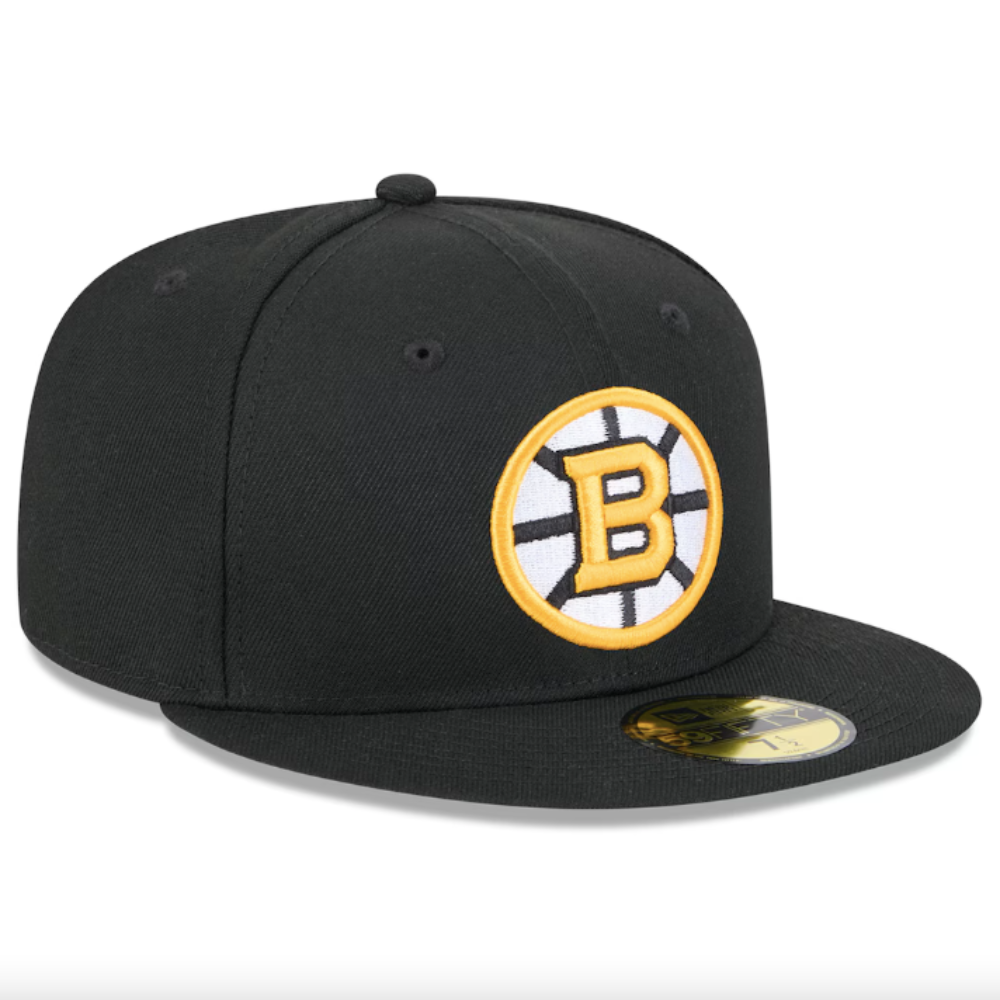BOSTON BRUINS NEW ERA NHL 59FIFTY BLACK FITTED HAT