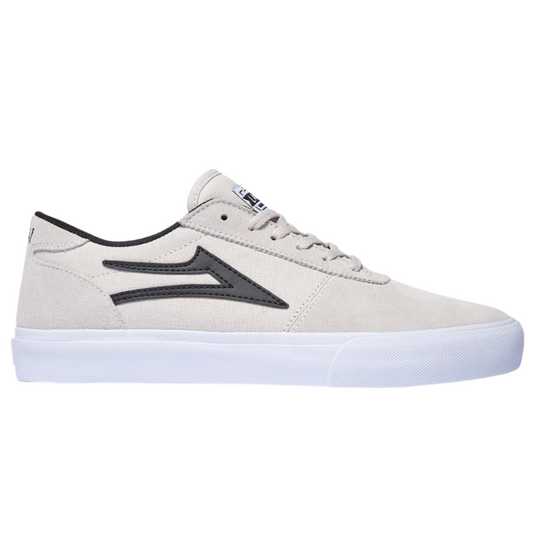 LAKAI MANCHESTER WHITE/BLACK SUEDE SHOE