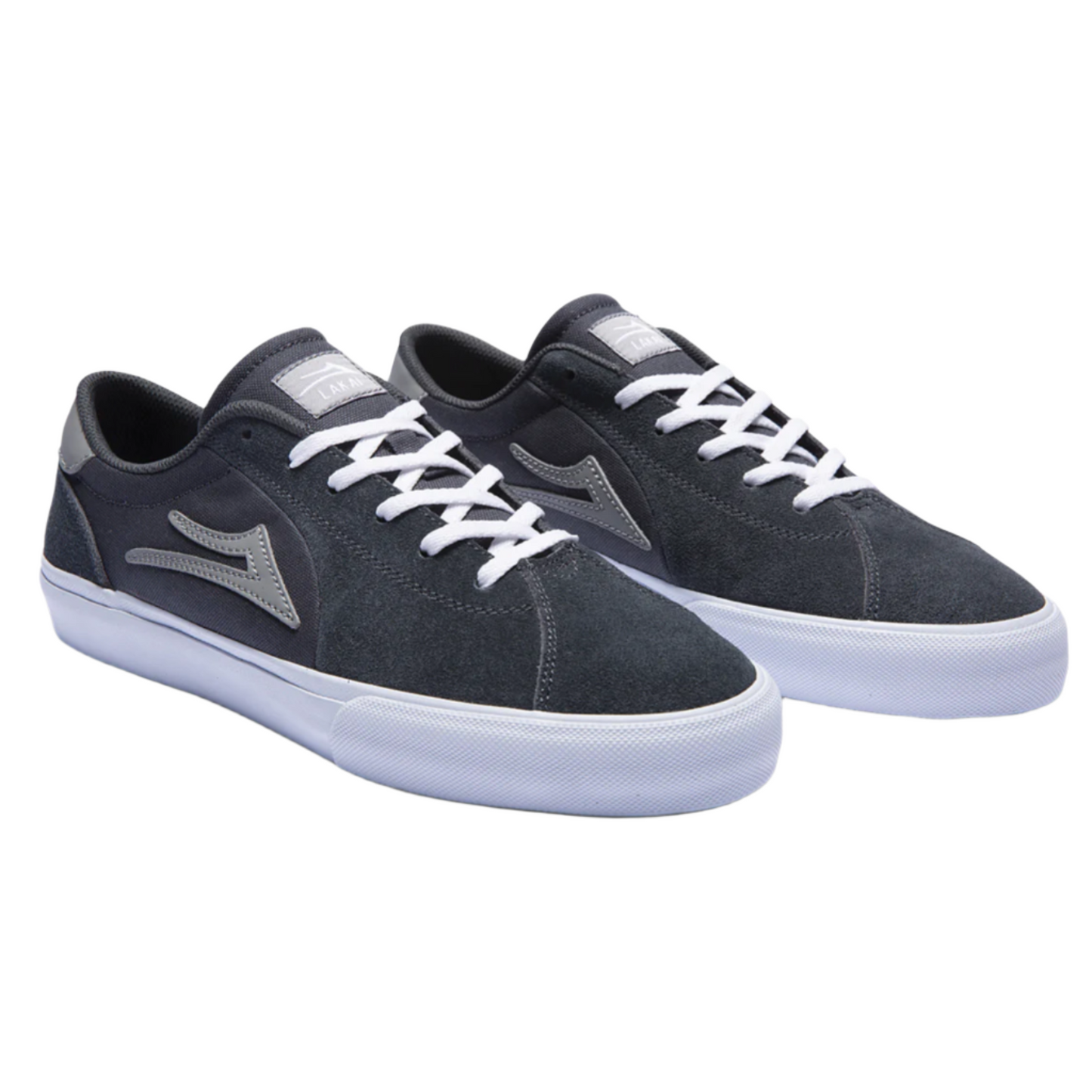 LAKAI FLACO II CHARCOAL SUEDE SHOE