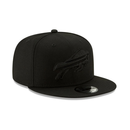 BUFFALO BILLS 9FIFTY NEW ERA BLACK ON BLACK SNAPBACK HAT