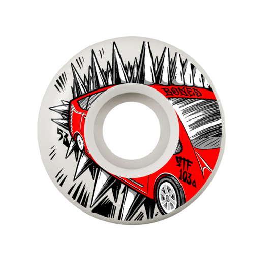 BONES WHEELS STF JUDAS PRIUS 53MM V2 LOCKS 103A 4PK WHEELS - WHITE