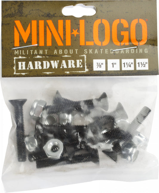 MINI LOGO 1 1/4" BLACK PHILLIPS HARDWARE