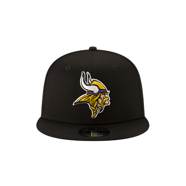 MINNESOTA VIKINGS 9FIFTY NEW ERA BLACK SNAPBACK HAT